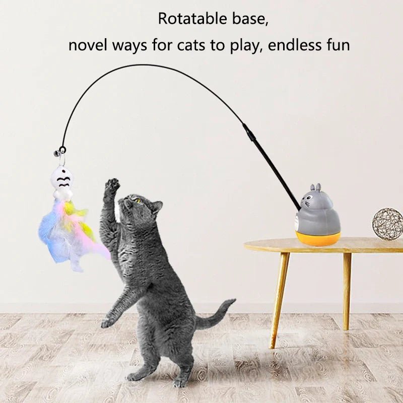 Jouet à Plumes pour Chats avec Clochette | Résistant - Mimidol