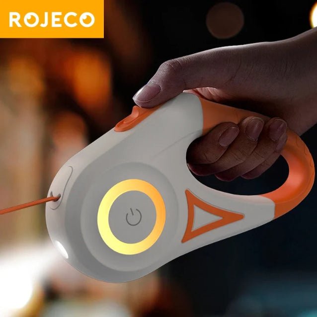 Laisse Automatique ROJECO 5M Réfléchissante | Sécurisée - Mimidol