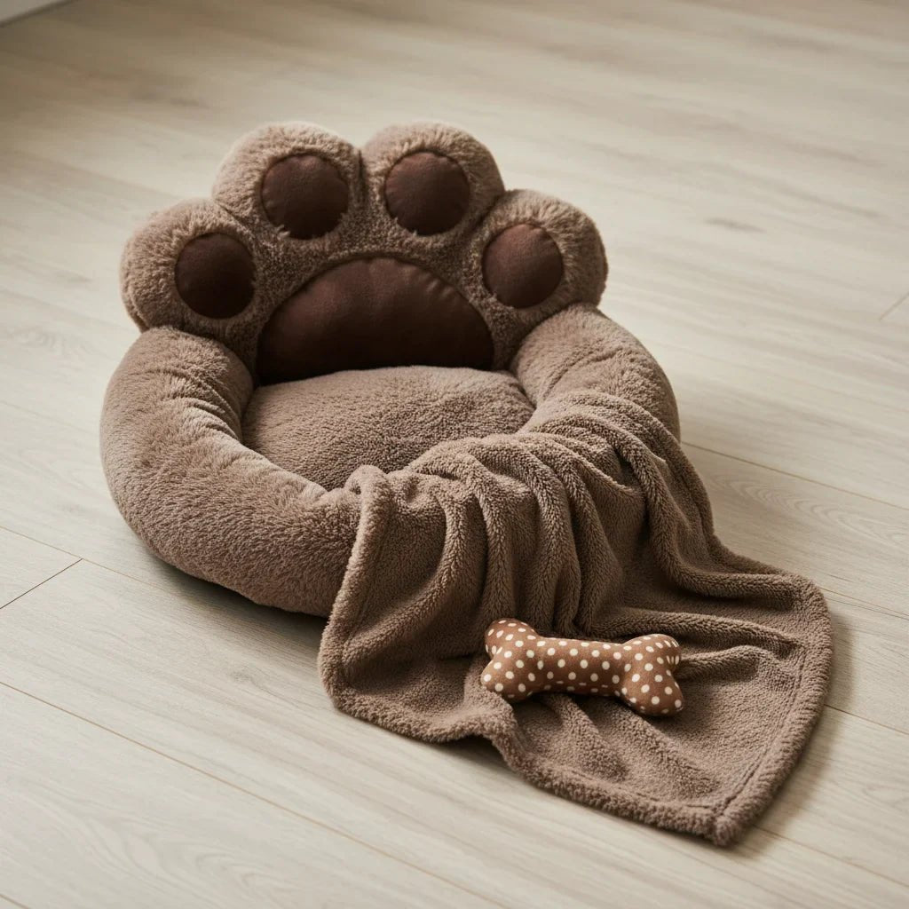 Lit Douillet pour Animaux - Confort et Style | Cocon d'hiver - Mimidol