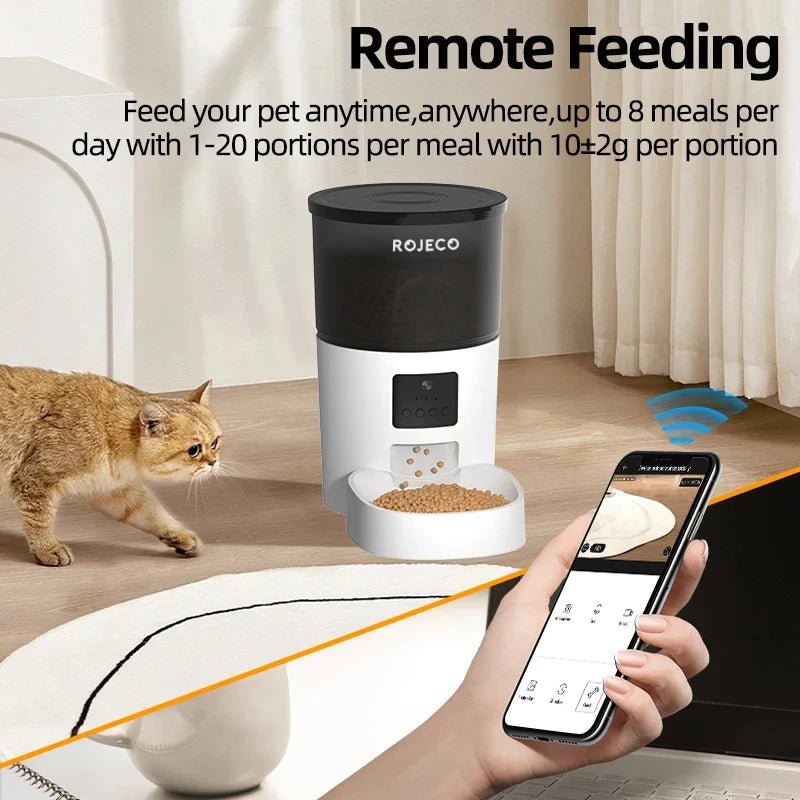 ROJECO Distributeur Automatique| Nourrissez vos animaux à distance! - Mimidol